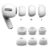 3Pairs Soft Silicone Case Earplug Cover for Apple Airpods Pro 3 Headphone Eartip Ear Cap Tips Airpods3 Earcap Plugs Tips