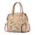 Floral Detail Shoulder Bag Trendy Zipper Handbag For Work Casual Crossbody Bag Womens Floral Decor Purse