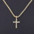 Men Women Hip Hop Cross Pendant Necklace With 4mm Zircon Tennis Chain Iced Out Exquisite Bling Jewelry Fashion Trendy Creative