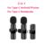 Wireless Lavalier Microphone Portable Audio Video Recording Mini Mic for iPhone Android Live Broadcast Gaming Mic WhitePink