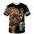 Lion 3D Printing Tshirt Personalized Customization High Quality Large Size Sports Casual Short Sleeve Summer Street Clothing