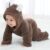Autumn Winter Baby Romper Boys Girls Ears Hooded Long Sleeve Baby Clothes Solid Newborn Baby Girl Clothes