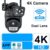 6K 12MP WiFi IP Camera Outdoor Three lens Panoramic View PTZ IP Camera AI Tracking Security Protection CCTV Video Surveillance