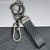 Car Carbon Fiber Leather Keychain Horseshoe Buckle Jewelry Pendant Car Key Ring Chain Holder Car Accessories For Men Women Gift